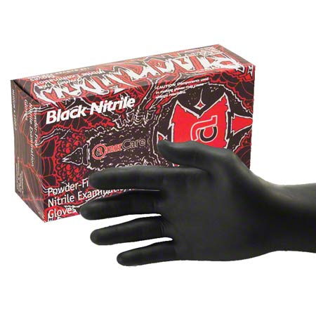 GLOVE BLACK NITRILE SIZE XL SIS