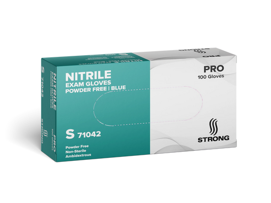 GLOVES BLUE NITRILE PF SIZE SMALL