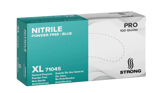 GLOVES BLUE NITRILE PF SIZE XL