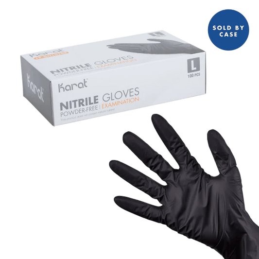 GLOVES BLACK NITRILE SIZE L SIS