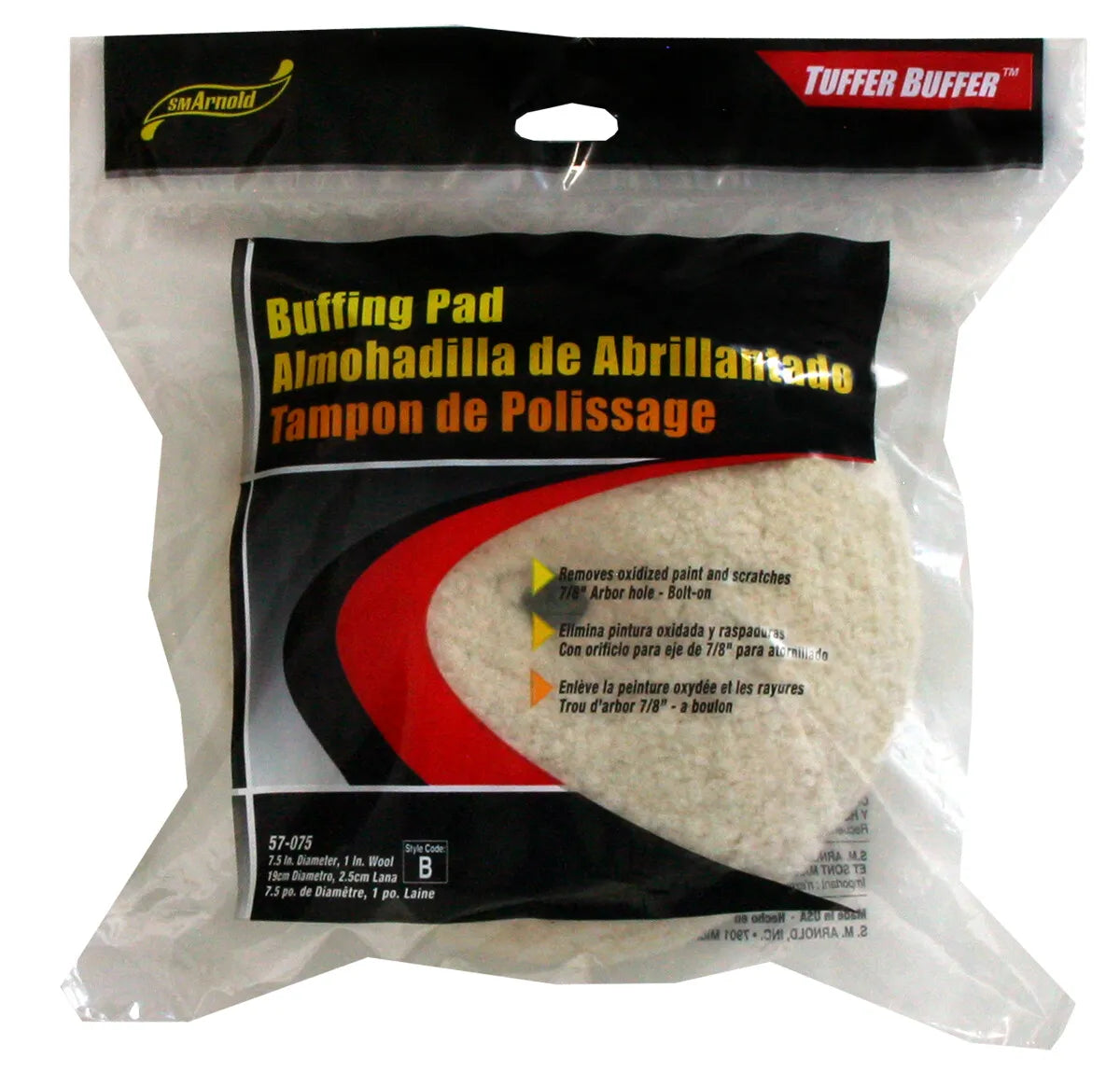 PAD TUFFER BUFFER - SM Arnold 57-375 Buffing Pad Tuffer Buffer